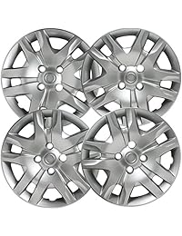 Hubcaps para Nissan Quest (Pack de 4) Rueda Covers   16 inch, fijación a presión, color plateado