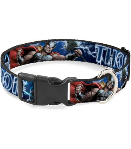 Marvel Loki Hundehalsband - TVA Zeitvariations-Autorität Design, Polyester, 21,6-30,5 Cm, Schwarz/orange