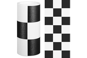 Garneck Checkered Border Sticker Vinyl Bulletin Board Trim Seamless Adhesive Wall Decal for Classroom
