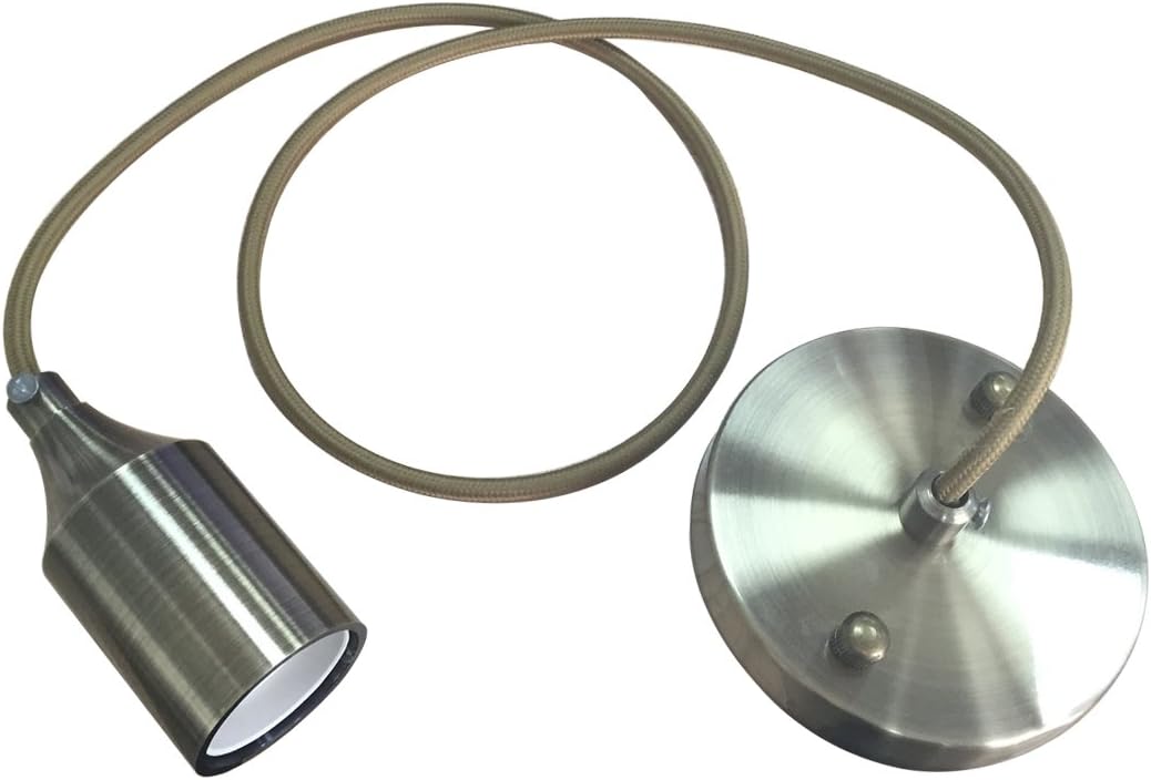 lantu Hängeleuchte Vintage, Kit Retro-Industrie-Stil E26 E27 Sockel