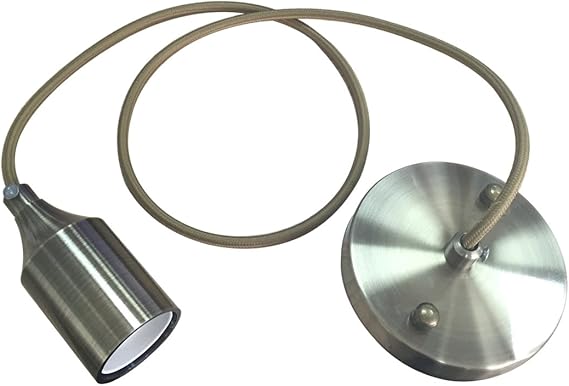 lantu Hängeleuchte Vintage, Kit Retro-Industrie-Stil E26 E27 Sockel