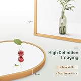 Dripex Gold Arched Mirror 60x90cm Wall Mounted or Leaning view 3