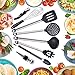 Kitchen utensils set - cooking utensils - kitchen tools - spatula - wine bottle opener stopper - spatula - tongs - whisk - soup ladle - pasta server - nonstick utensils - corkscrew - stainless steel