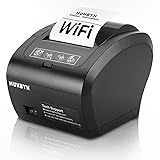 MUNBYN WiFi Receipt Printer with USB Port, 80mm POS