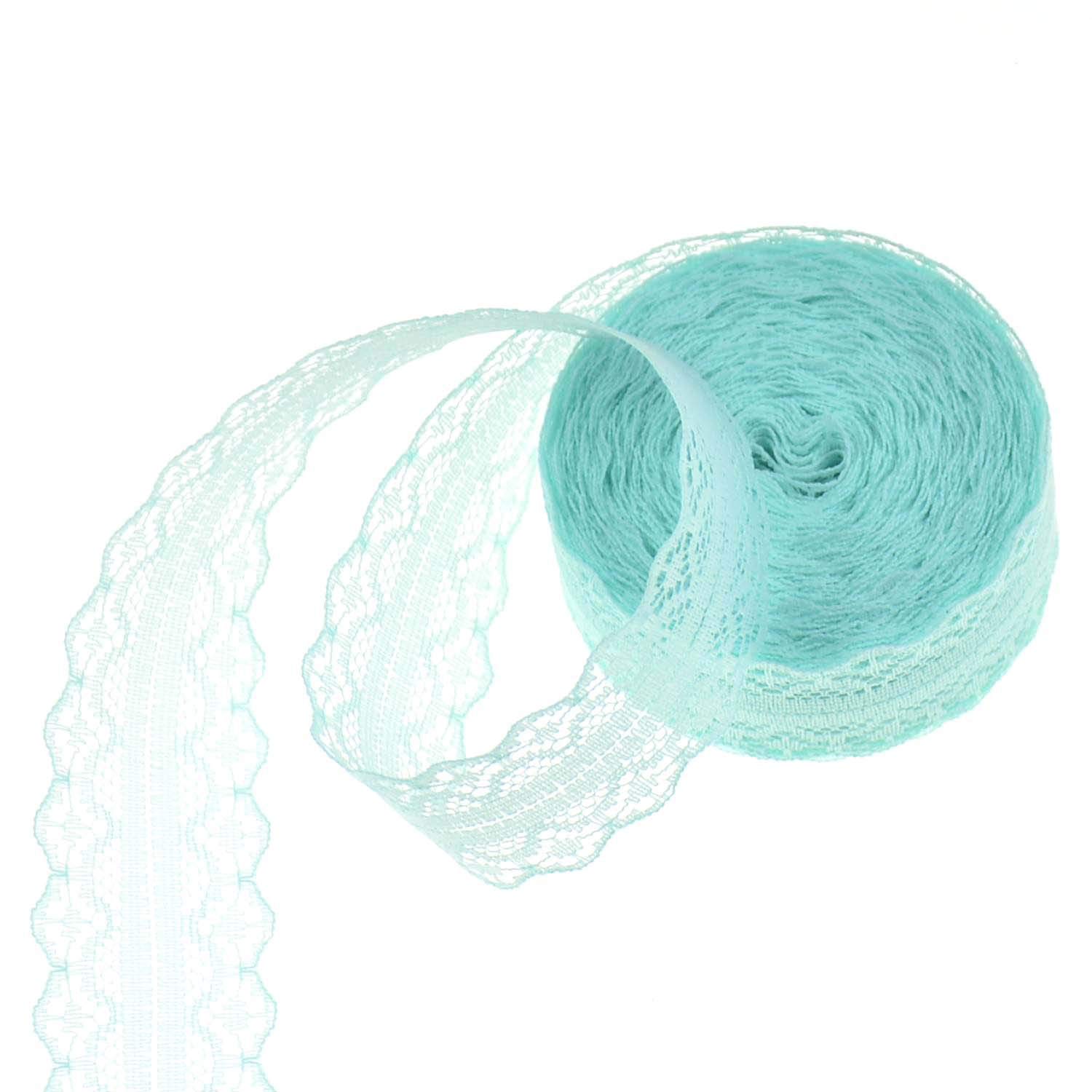 10 Yard 3 Rolls Cream Lace Trim Ribbon Vintage Fabric for DIY Sewing Making and Bridal Wedding Decorations Gift Wrapping Floral Designing Quilting Patchwork DIY Crafts (Mint Green)