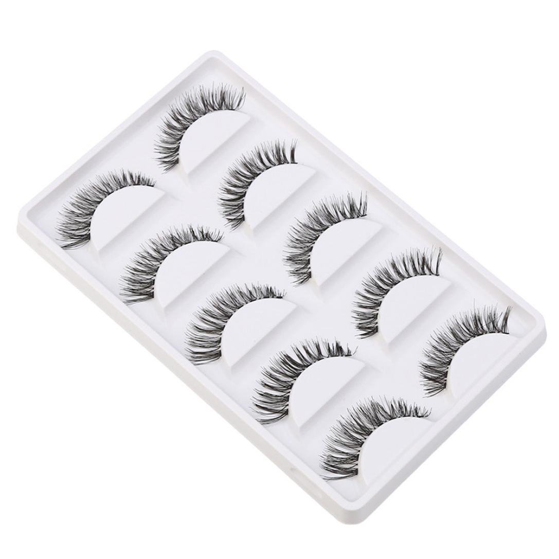 False eyelashes, Lookatool 5 Pairs Thick Long Cross Party