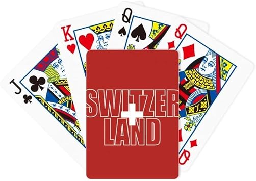 Amazon Co Jp Diythinker スイス 国旗 名前 ポーカー トランプ テーブルトップ ボード ゲーム ギフト スポーツ アウトドア