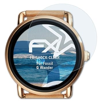 atFoliX Antichoque Película Protectora Compatible con Fossil Q ...