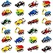 jerryvon Car Toy Mini Pull-Back Vehicles for Egg Fillers Race Car Set with Dumps Trucks Diggers Bullozers Karting Construction Car Birthday Decorations Party Favors for Kid 3 Year Old, 24PCS