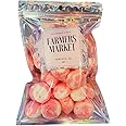 Farmers Market Freeze Dried Strawberry Cheesecake Taffy - Crunchy Taaffy, Freeze-dried, Authentic Strawberry Flavor - Sugary Treats, Resealable Mylar Pack, USA-Made