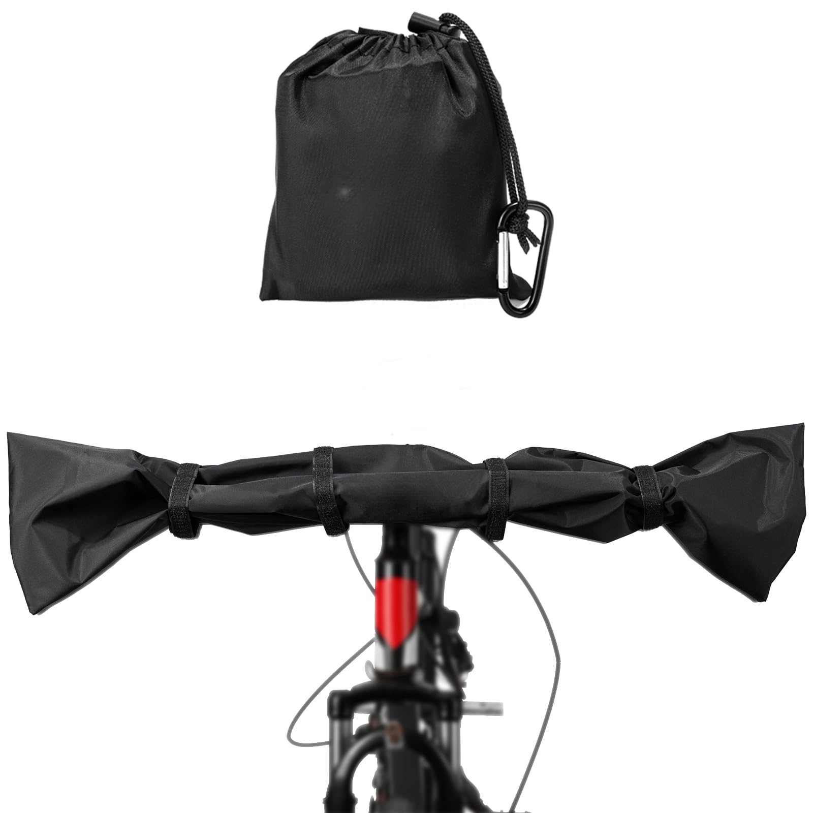 Besudo Bicycle Handlebar Cover - Waterproof Ebike Transport Protection - Fits All Handlebar Types - Includes Bag & Carabiner - 30-A
