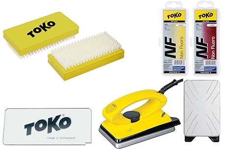 Toko Skiwachs-Set 5-teilig mit Wachsbügeleisen - für Alpin + Nordic + Board