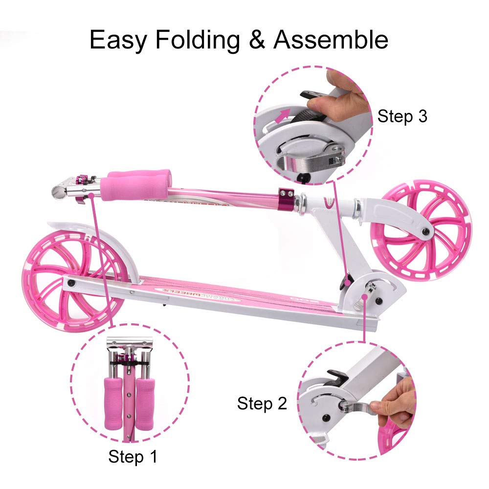 ChromeWheels Kick Scooter, Deluxe 8