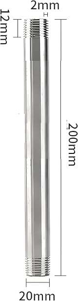 Fafeicy SS304 Stainless Steel Pipe Fitting Male x Male Threaded Industrial 1/4" view 2