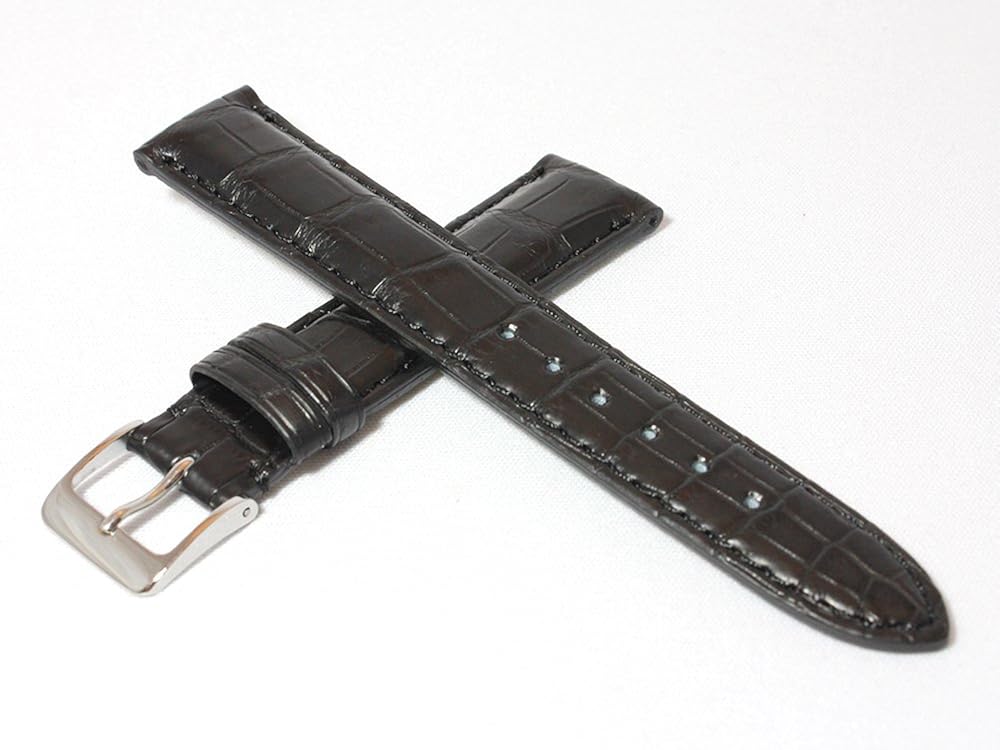 値引 輸入品 未使用 未開封品 mm ブルー クロコ グレイン レザー パッド入り ステッチ レザー 腕時計バンド ユニセックス Timex Weekenderにフィット 魅力的な Krplas Net