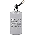 FOCMKEAS CBB60 Run Capacitor 25uF 450V AC 2 Wires 50/60Hz Cylinder 42mmx80mm (DXL) for Washing Machine Air Compressor Water Pump Motor Refrigerators