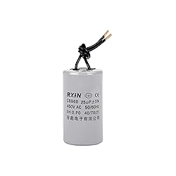 FOCMKEAS CBB60 Run Capacitor 25uF 450V AC 2 Wires