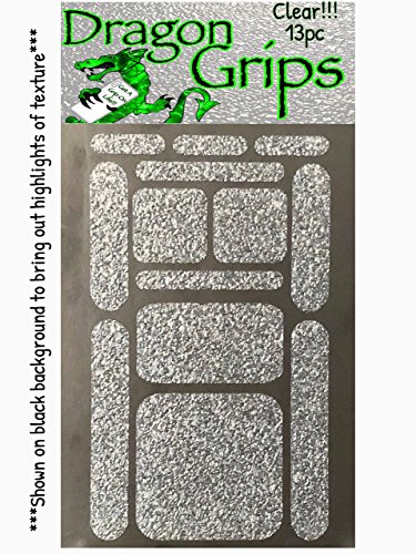 Dragon Grips 13pc Clear Grip Tape Decal stickers for iphone tablet mouse computer textured silicone rubber traction grip adhesive