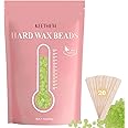 Hard Wax Painless Waxing Beads and Sticks for Full Body Hair Removal for Women and Men - 1.1lb/17.6oz Wax Beans with 20 Sticks for Sensitive Skin, Bikini, Brazilian, Armpit, Back and Chest
