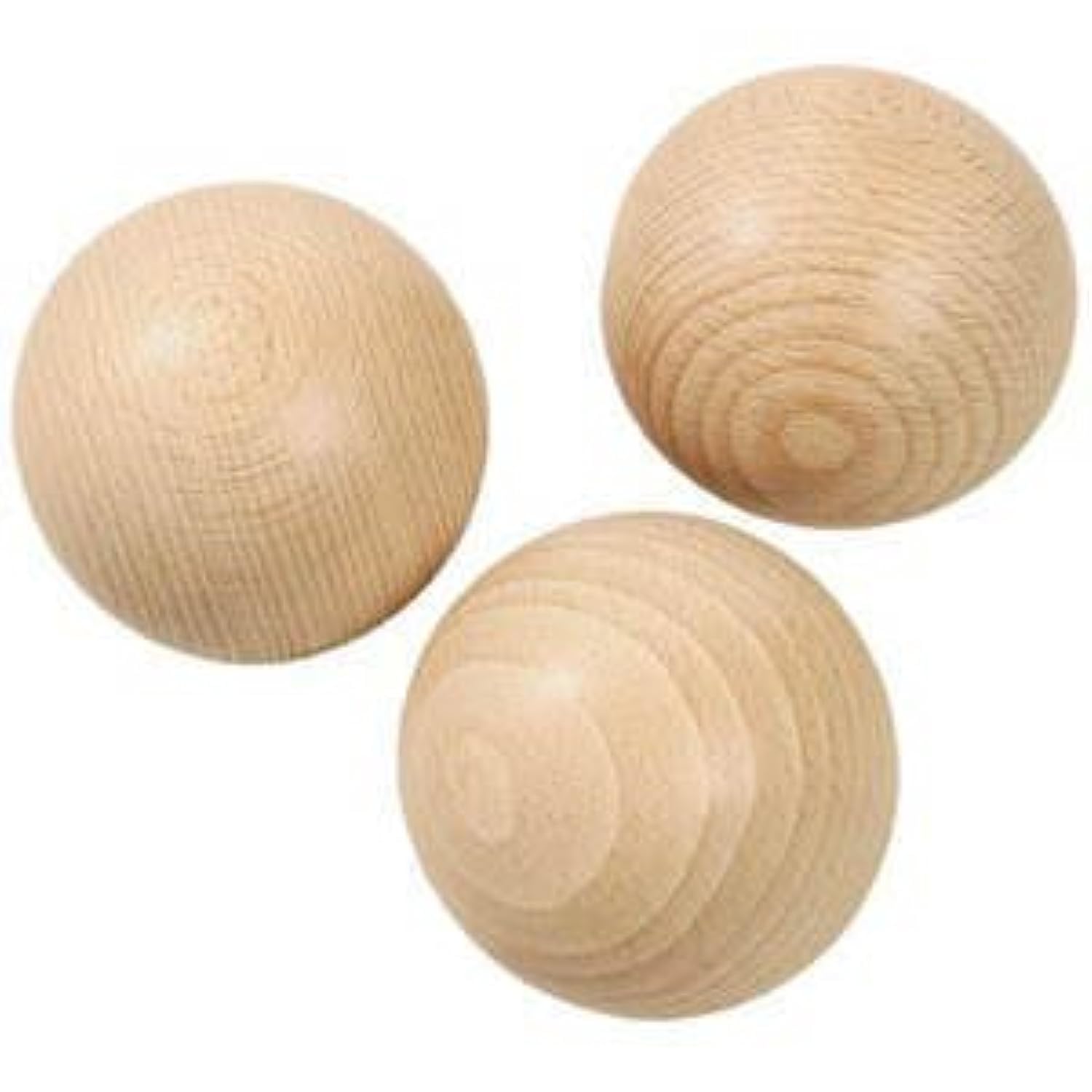 40 mm Natural Wooden Ball Without Drilling Diameter 40 mm Pack of 5 Untreated Surface