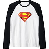 Superman Legendary Classic Logo Raglan Baseball Tee