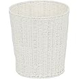 Household Essentials White Paper Rope Waste Basket Trash Bin for Bathroom, Bedroom, Office ML-7192
