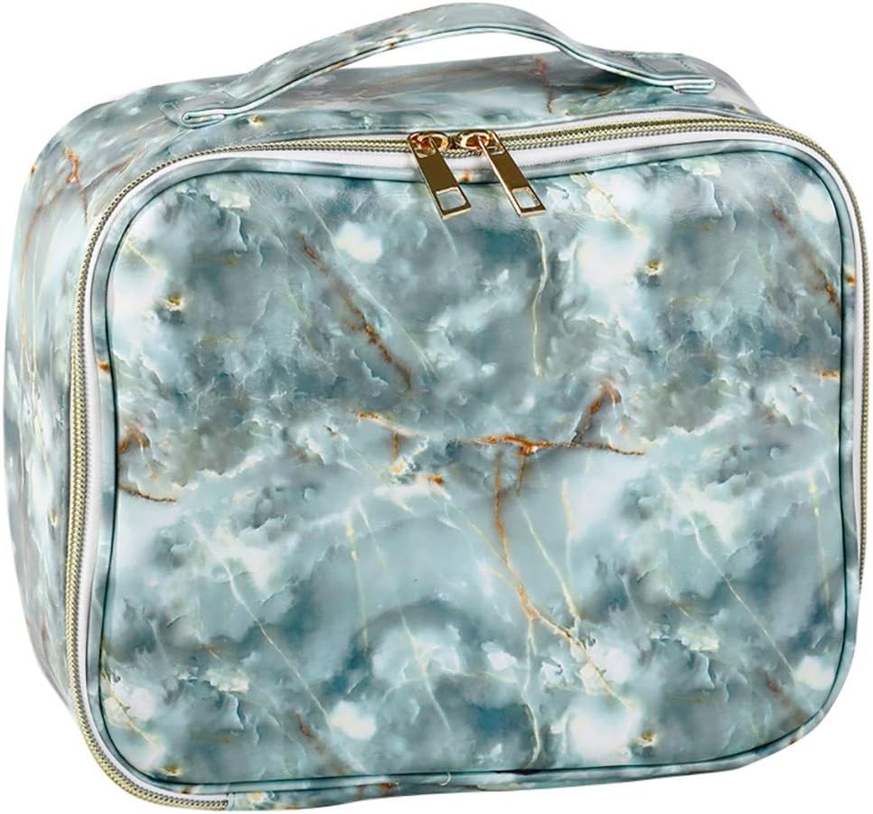 marble print luggage