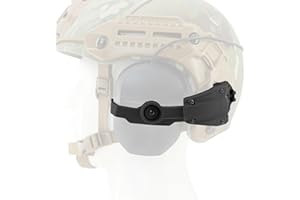 HEARFALCOM for MTEK Flux MLOK Rail Helmet Adapter Compatible With Walker's Razor Earmuffs (Digital)