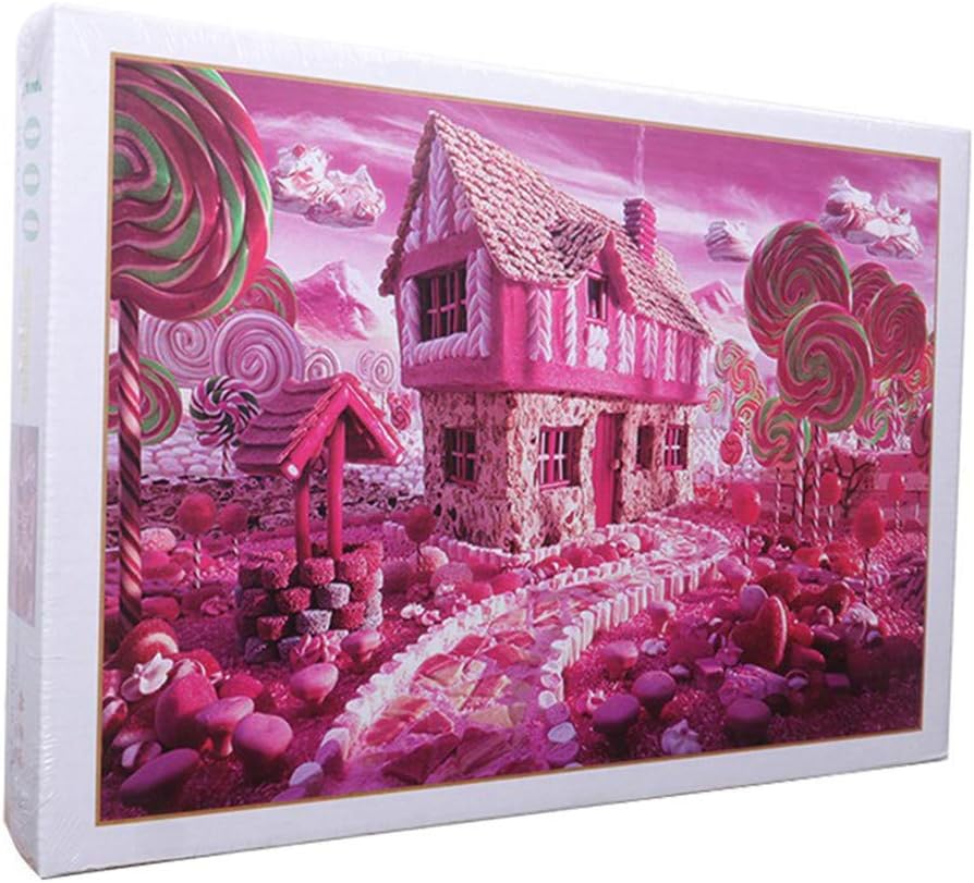 1000 Pieces Jigsaw Puzzles, High Difficulty Puzzle, Candy House Puzzles, Every Pieces is Unique, Each Piece fits Perfectly