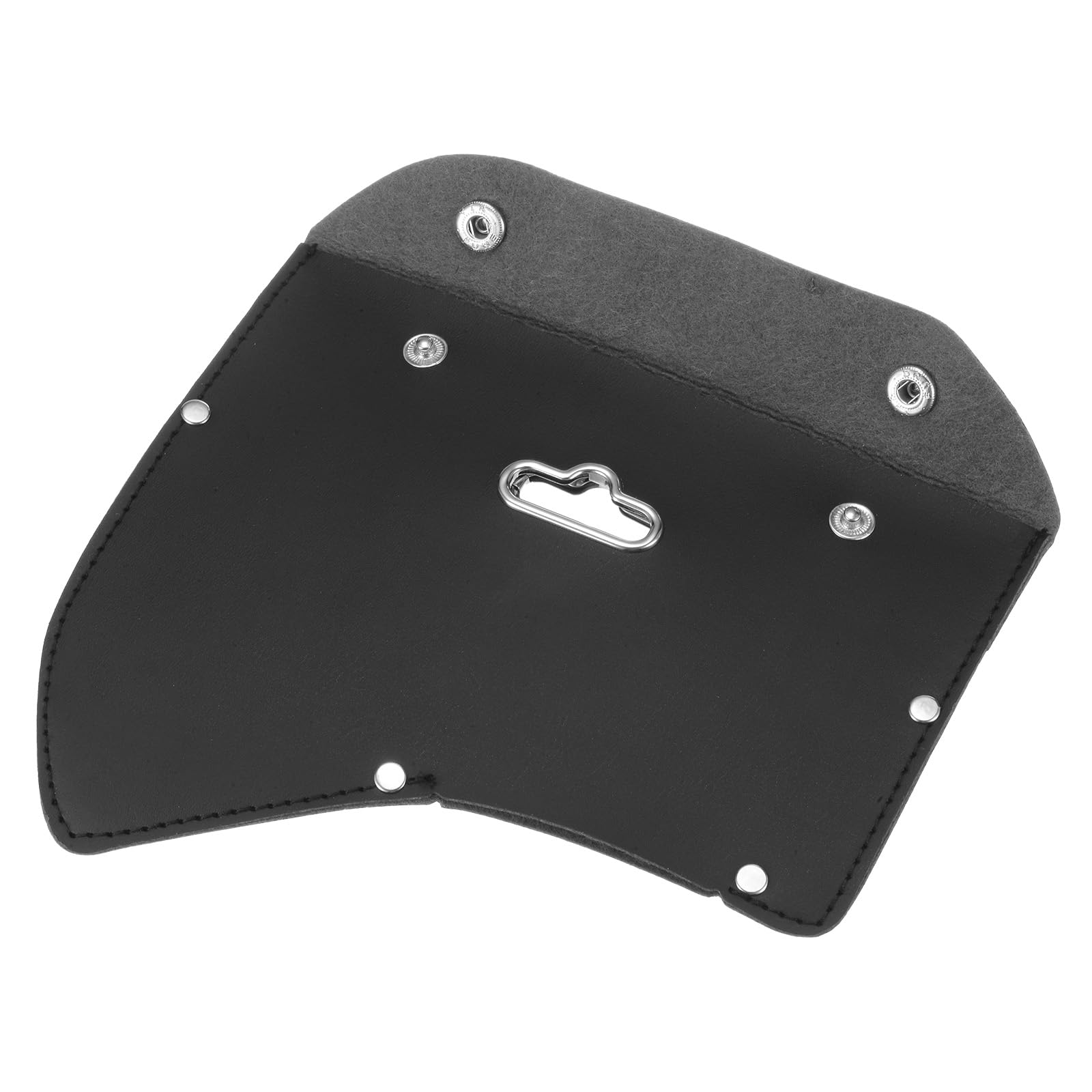 M METERXITY Hatchet Sheath, Leather Axe Sheath for 1.32LB Axe, Double Snap Axe Head Cover Portable for Outdoor Hiking/Outdoors Work Hatchet Blade Protector Hatchet Cover [Black]