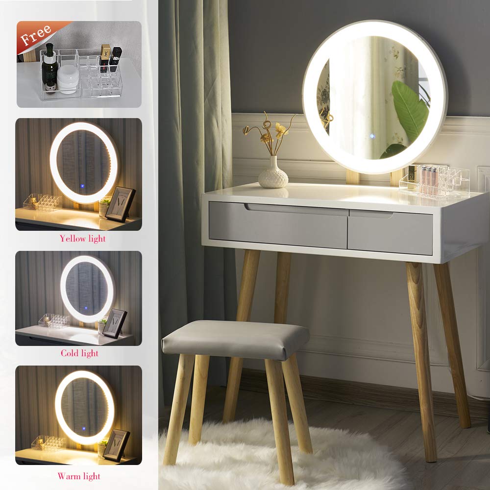 Yourlite Dressing Table With Led Lights Buy Online In Guernsey At Desertcart