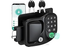 AOTEDA Upgraded RV Door Lock Replacement, Keyless Entry with Bluetooth, Fingerprint, Password & Keys, Zinc Alloy Security Kit, Fits Camper Trailer Cargo Trailer, Excludes Class A/C RVs