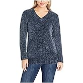 Orvis Ladies' Chenille Tunic Sweater (Marled Navy, Small)
