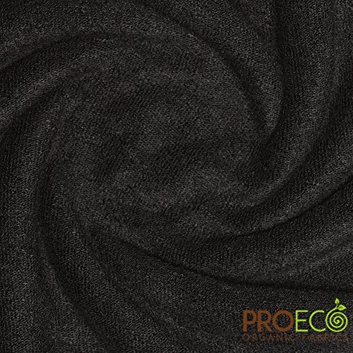Pre-Activated ProECO Bamboo Baby Loop Terry Silver Fabric with SILVADUR (Black, sold by the yard)