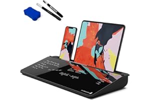 DeskBoard Buddy Desktop Whiteboard Plus Markers (Black)