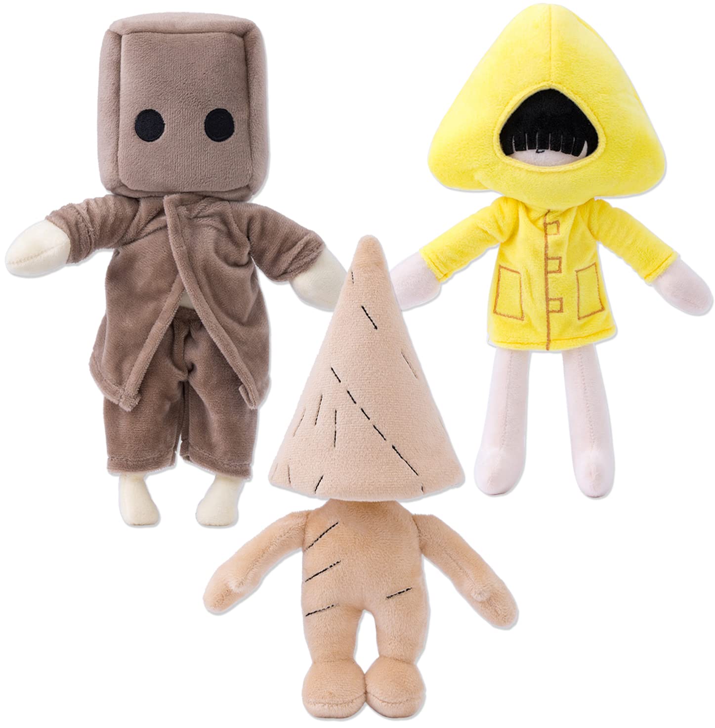 Goulegu Little Nightmares 2 Plush Toy 3pcs, Little