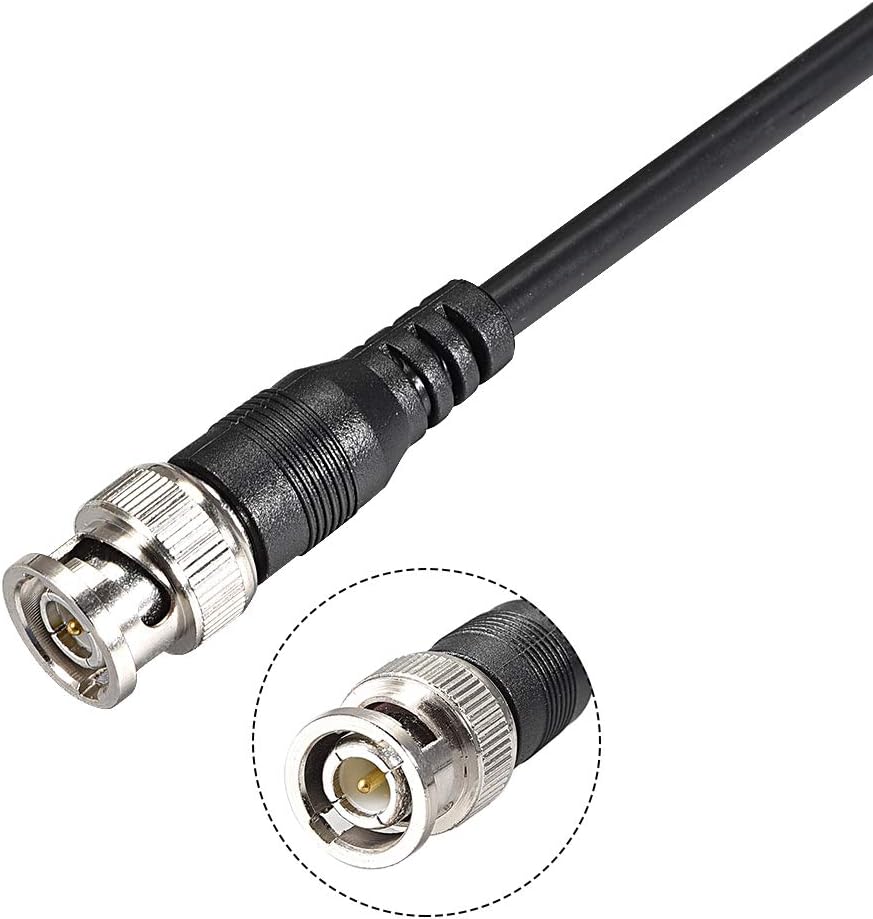 sourcing map 1M 3.2ft BNC Q9 Male to DC Female Switching Connect Cable for CCTV Camera, Black - Image 4