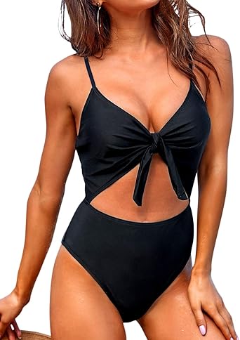 knot front bathing suit