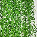 CEWOR 36pcs (236 Feet) Artificial Ivy Fake Greenery Vine Leaves for Home Wedding