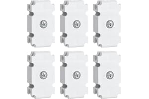 Weysat 6 Pcs Joiner Plates Set Closet Support Brackets Parts Shelf Organizer Joiner Plate Connectors for Shelf Organizer Grid Wall Clamps Grid Connectors