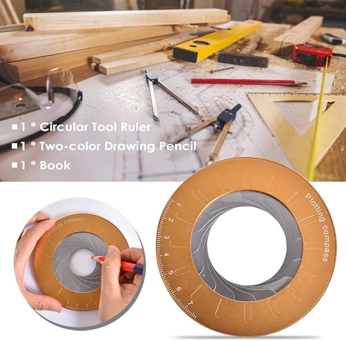 Chen0-super Kreis Zeichenwerkzeug, Einstellbare Kreis Zeichenwerkzeug