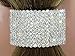 Rhinestone Ponytail Holder by Crystal Avenue | Stretchy Elastic Hair Tie | Silvertone with Sparkling Crystals