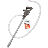Deway Automatic Fuel Transfer Pump, Powerful AA Battery Powered with USB-C Power Option, 51" Extra Long Hose Fits All Size Cans, Portable Liquid Pump Transfers at 3.8 Gal/Minute