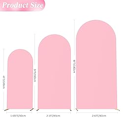 Wokceer Set of 3 Wedding Arch Backdrop Cover