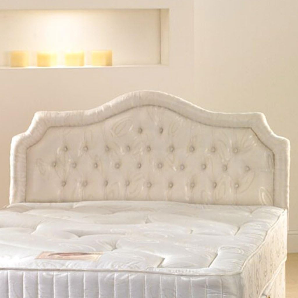 Deluxe Beds Ltd 4Ft 6 Double Chardonnay Upholstered Headboard