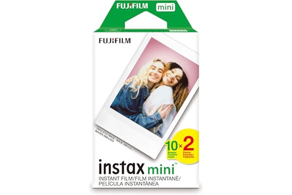 FUJIFILM Instax Mini Instant Film Twin Pack (White), 20 Photos
