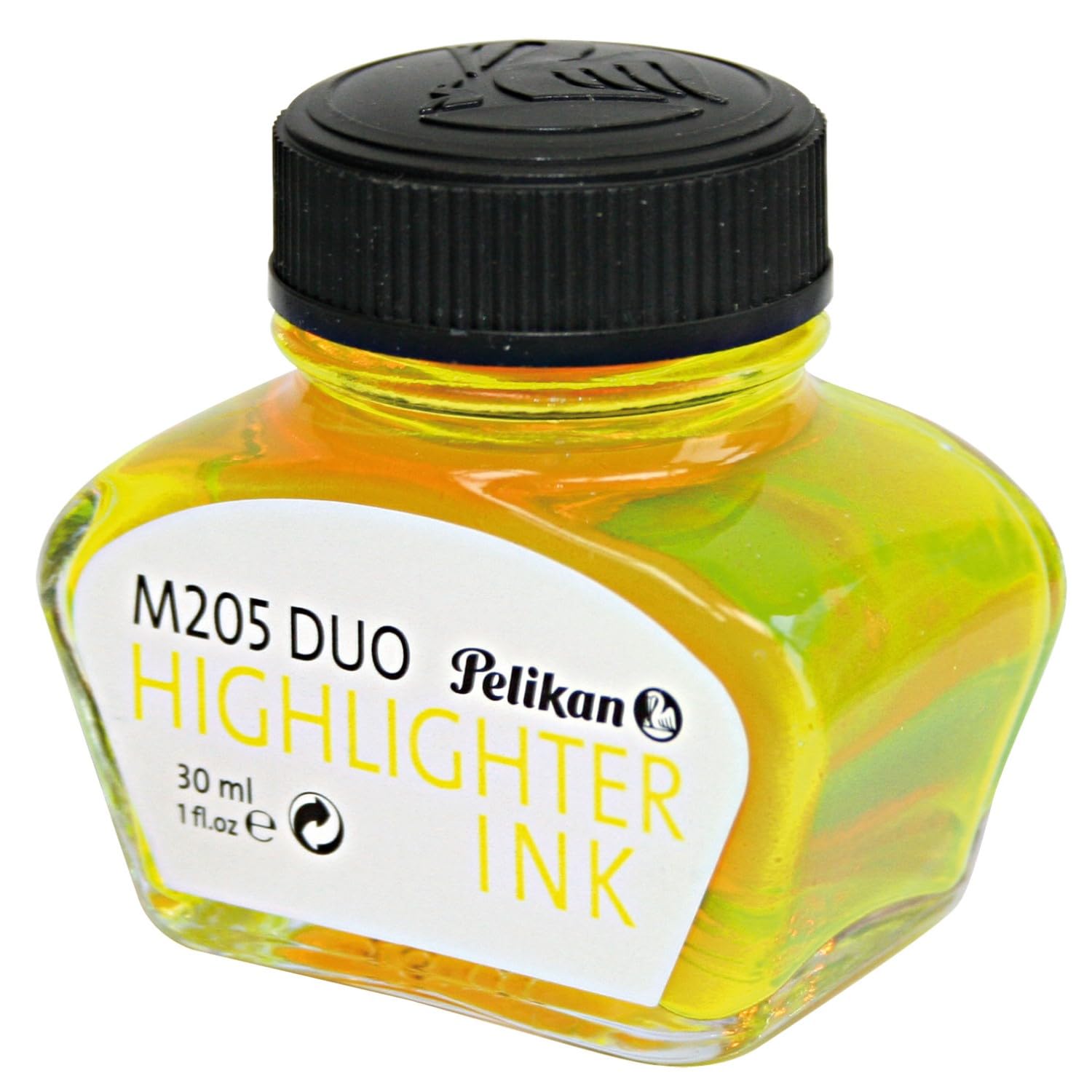 Pelikan 344879 Fluorescent Highlighter Ink for Fountain Pen M 205, 30 ml, Pack of 1, Yellow