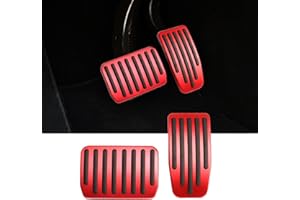 Carwiner Foot Pedal Pads Set for Tesla Model 3 Model Y Performance Aluminum Pedal Covers Accessories