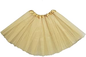ASLANA Kids Tutu Skirts 3 Layered Tulle, Fit Most 4-11 yrs Little & Big Girls for Dance Party Costume