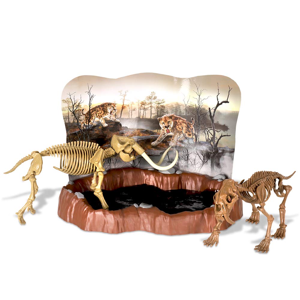 Basic Fun Uncle Milton Dr Steve Hunters Tar Pits Explorer - Sabre Tooth Tiger + Mammoth